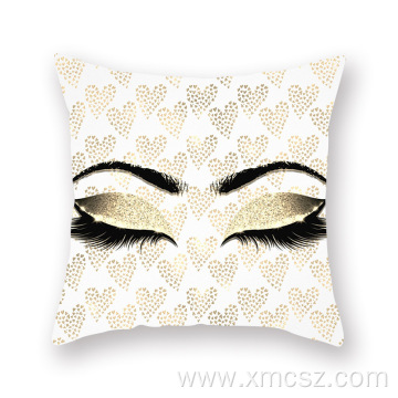 Custom gold stamping eyelash cushion cover